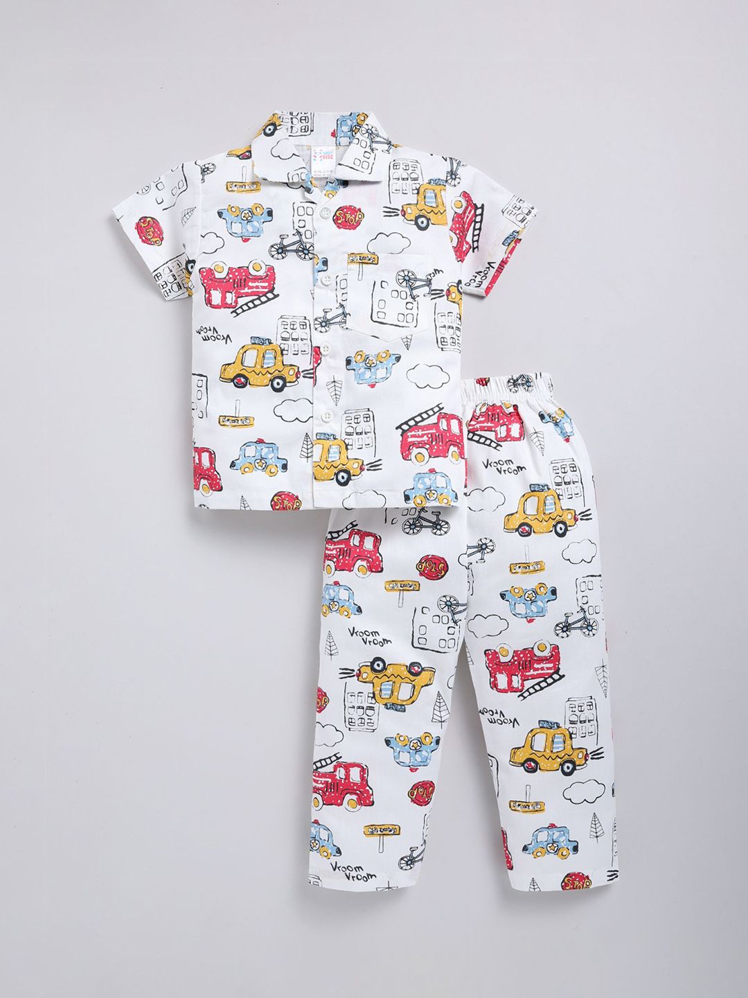 NAUTI KIDZ Boys Cartoon Characters Printed Pure Cotton Night suit-picture-18