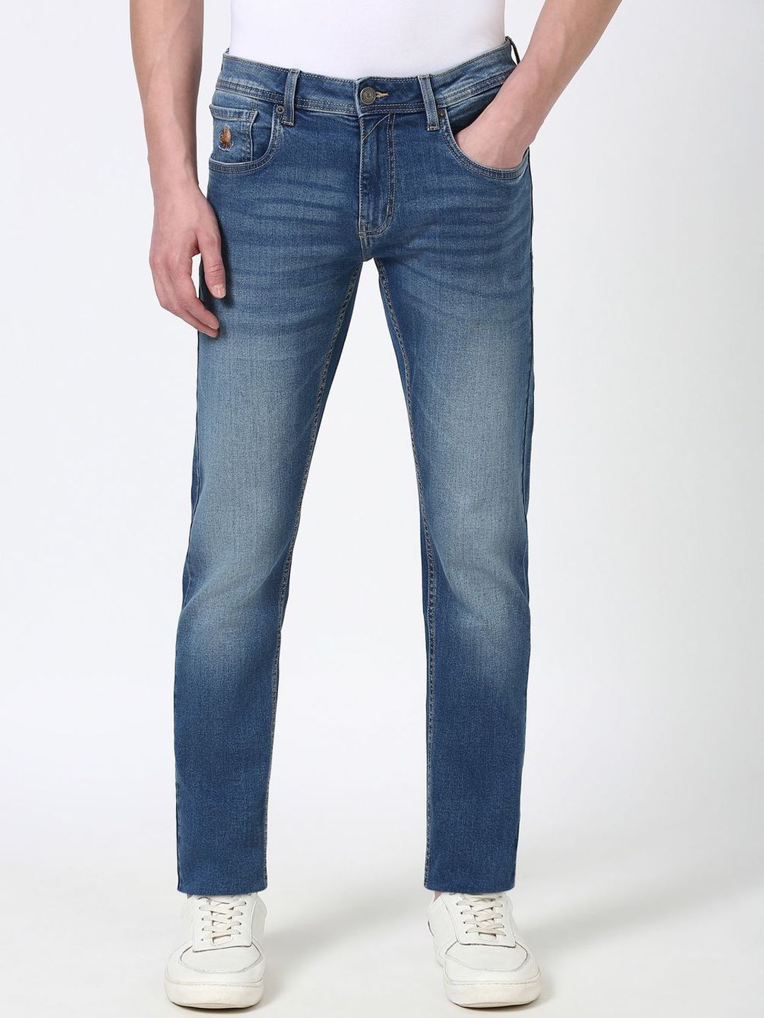 Peter England Casuals Men Skinny Fit Heavy Fade Jeans-picture-41