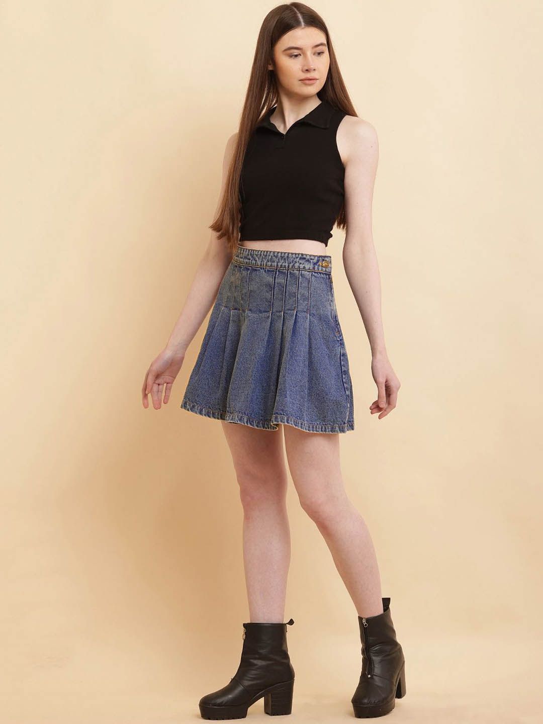 Puella Women Flared Mini Skirts view 5