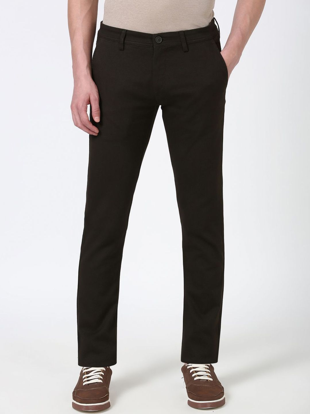 Peter England Casuals Men Skinny Fit Trousers-picture-23