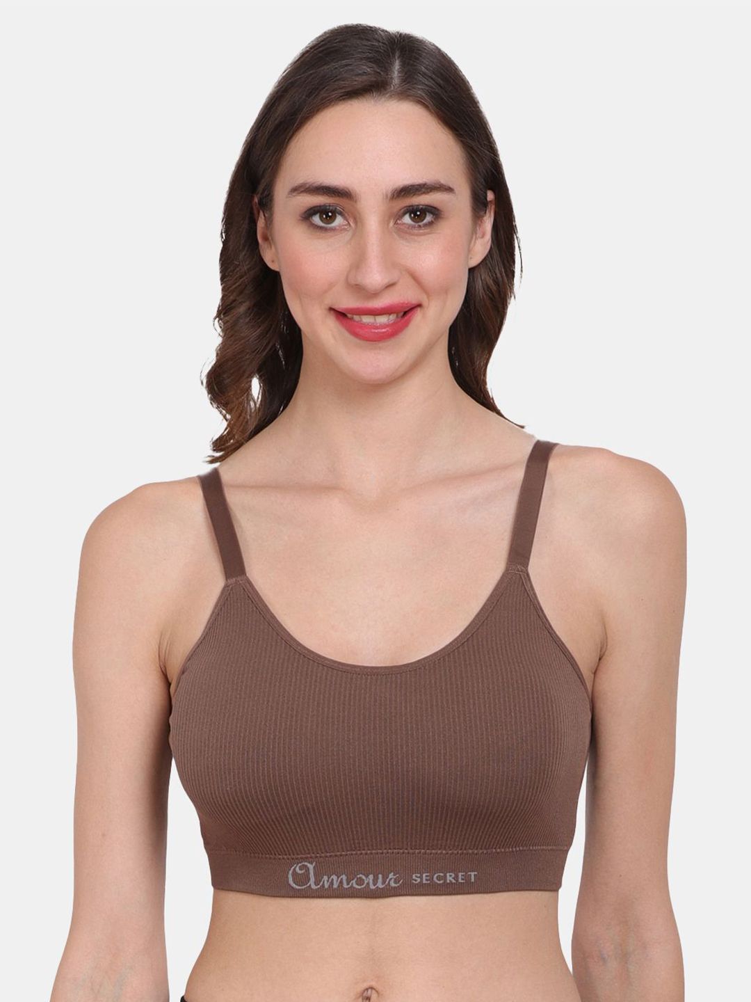 Amour Secret Women Full Coverage Lightly Padded Workout Bra