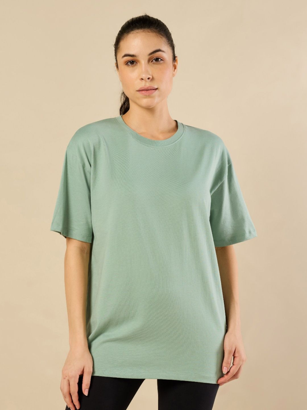 CULT Drop-Shoulder Sleeves Bio Finish Pure Cotton Oversized Fit T-shirt-picture-18