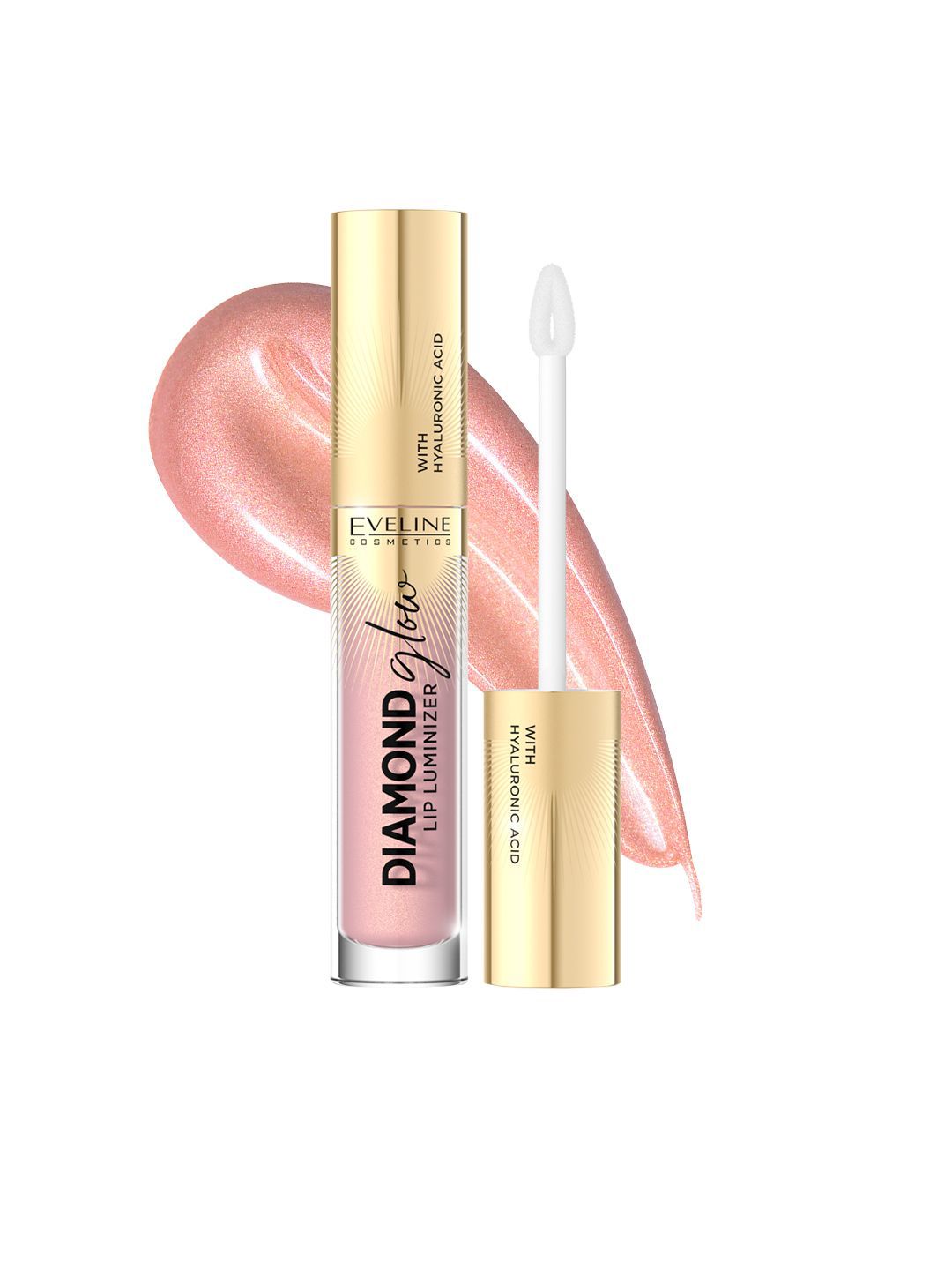 Eveline Cosmetics Diamond Glow Lip Luminizer Lip Gloss - 4.5 ml - Caramel Ice Cream 03-image-41