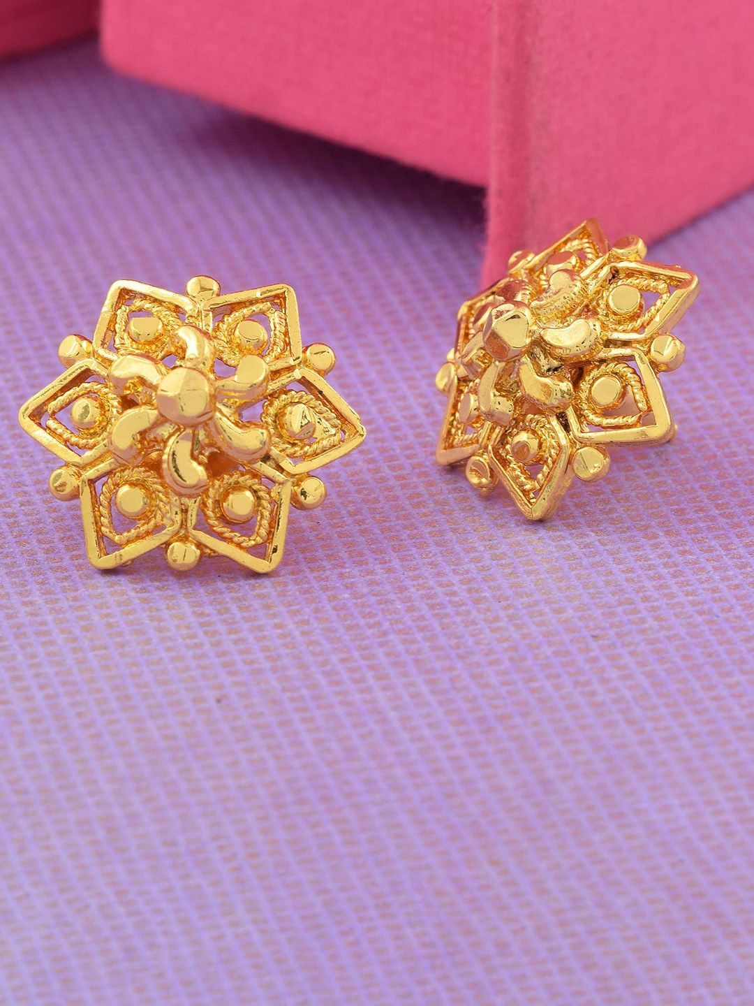 MEMOIR Gold-Plated Contemporary Studs-picture-19