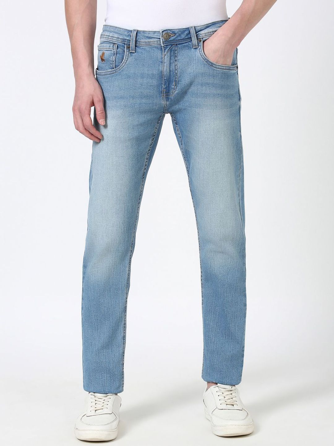 Peter England Casuals Men Light Fade Skinny Fit Jeans-picture-35