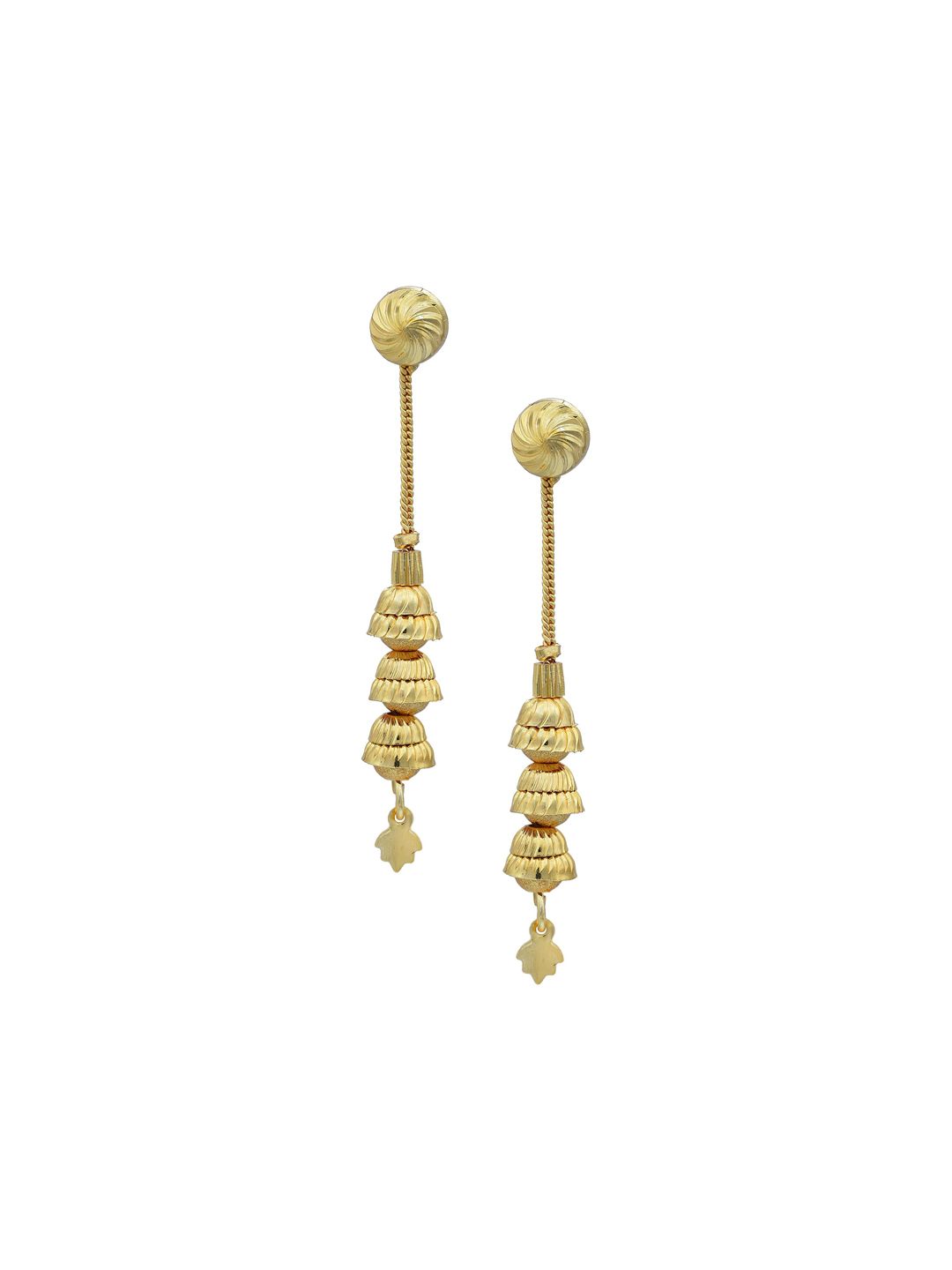 MEMOIR Gold Plated Contemporary Drop Earrings-picture-15