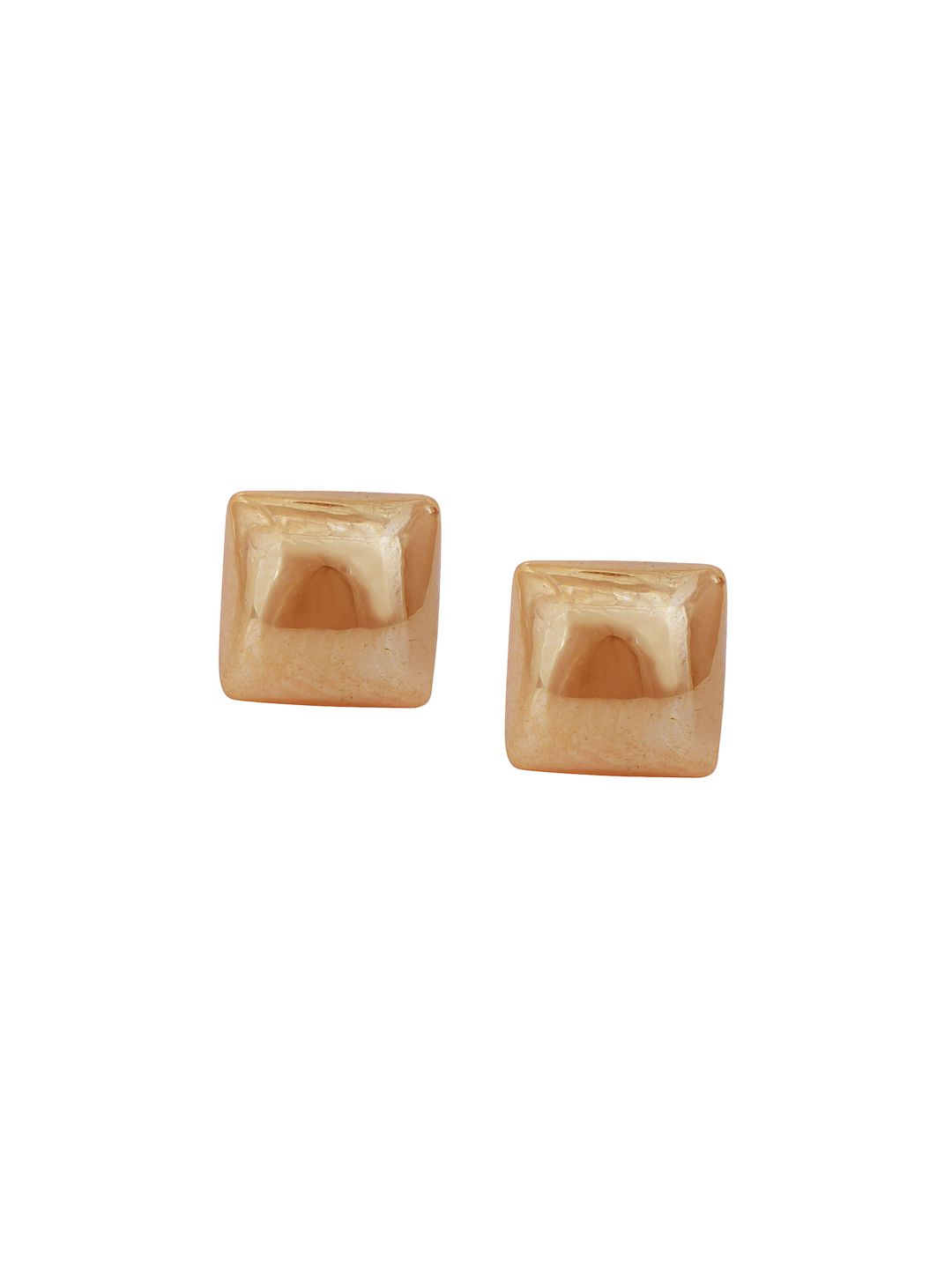 MEMOIR Gold Plated Pearl Beaded Square Studs-picture-30