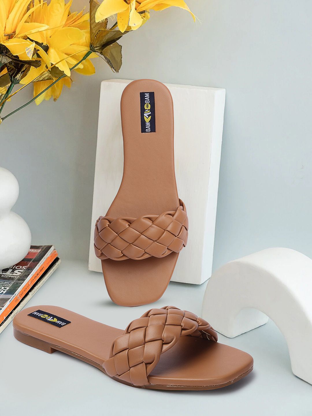 bam bam Women Open Toe Slip-On Reguler Flats-image-26