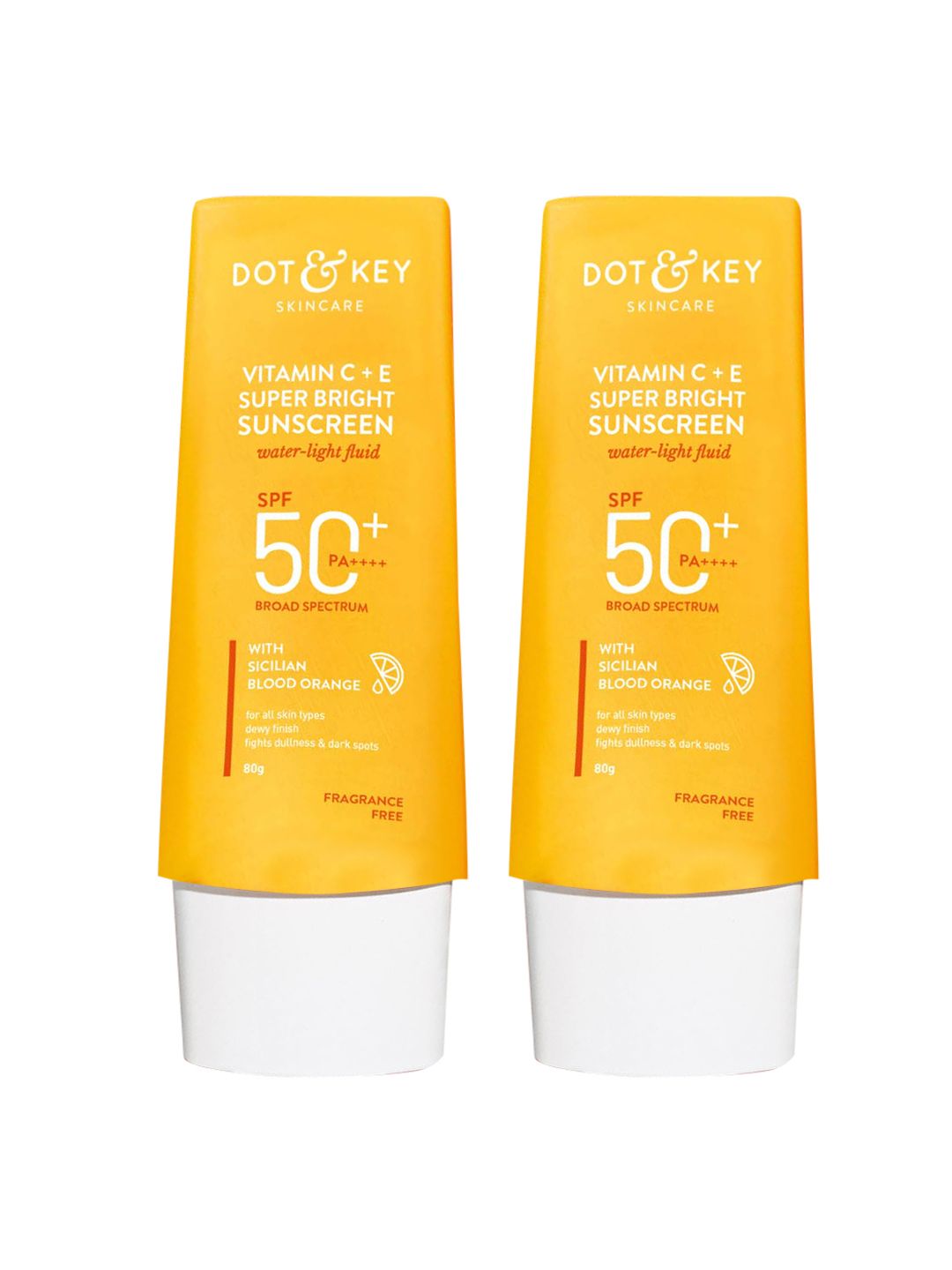 DOT & KEY 2 Pcs Vitamin C + E Super Bright SPF 50 Sunscreen For Glowing Skin - 80g Each-image-32