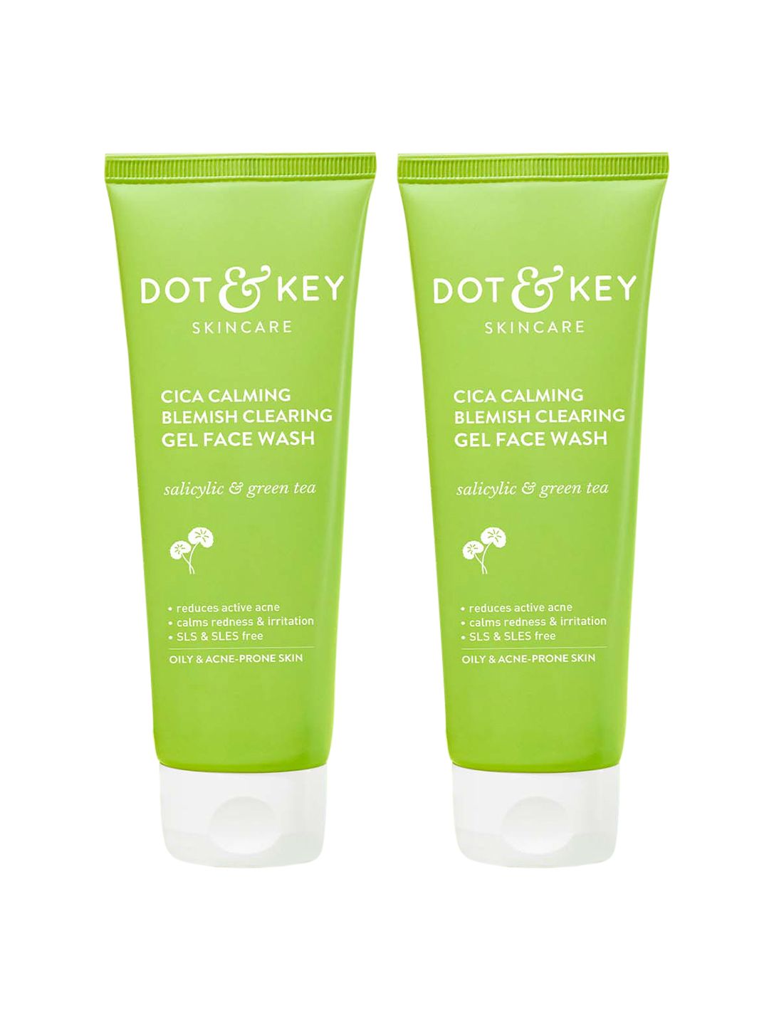 DOT & KEY 2 Pcs Cica Calming Salicylic Acid Blemish Clearing Gel Face Wash - 175ml Each-image-16
