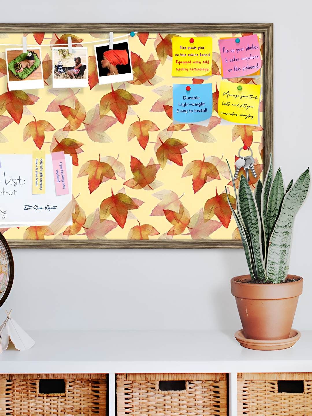 ArtzFolio Wooden Notice Pin Board