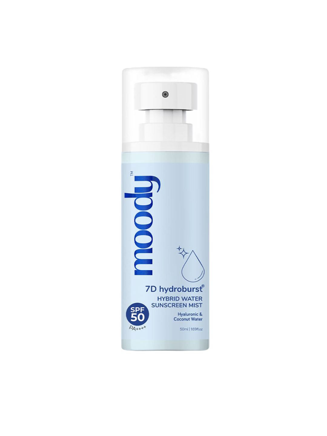 MOODY 7D Hydroburst Hybrid Water Sunscreen Mist SPF50 With Hyaluronic Acid - 50 ml-image-37