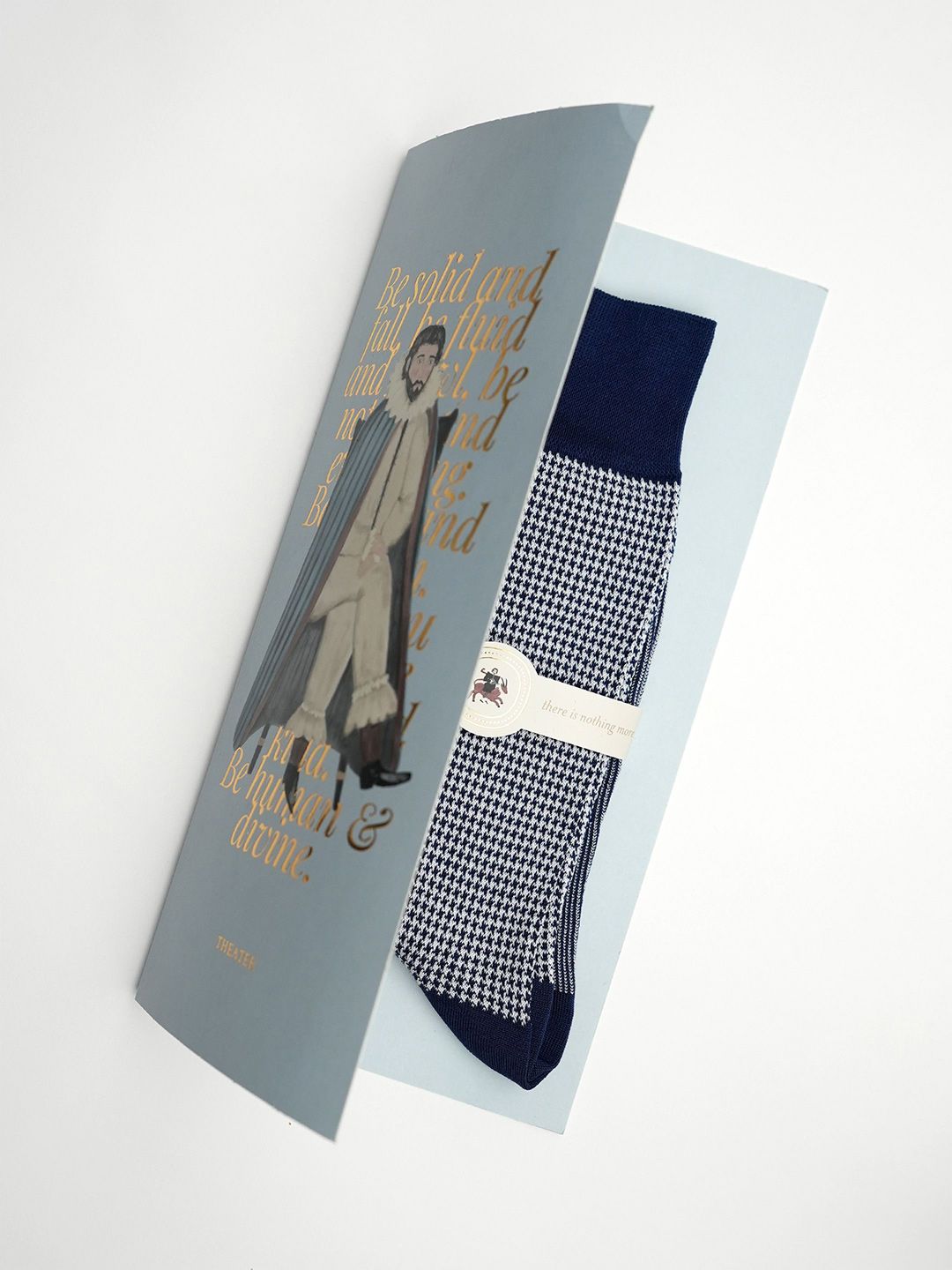 Theater Men Patterned Cotton Calf Length Socks-image-22