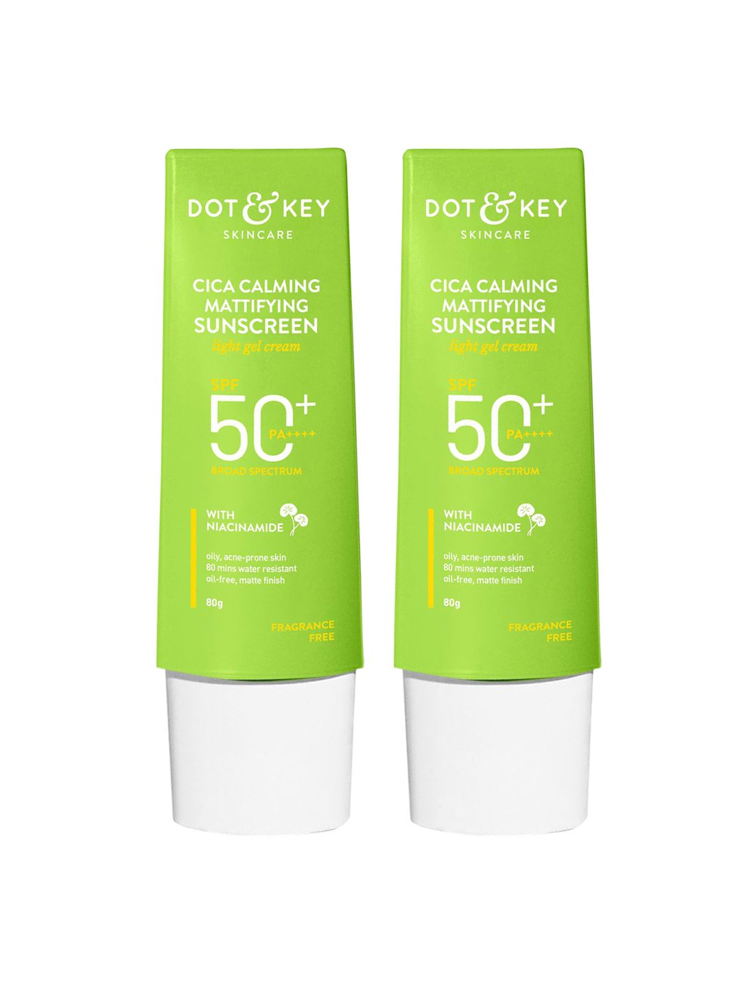 DOT & KEY 2 Pcs Cica Calming Mattifying SPF 50 Sunscreen With Niacinamide - 80g Each-image-15