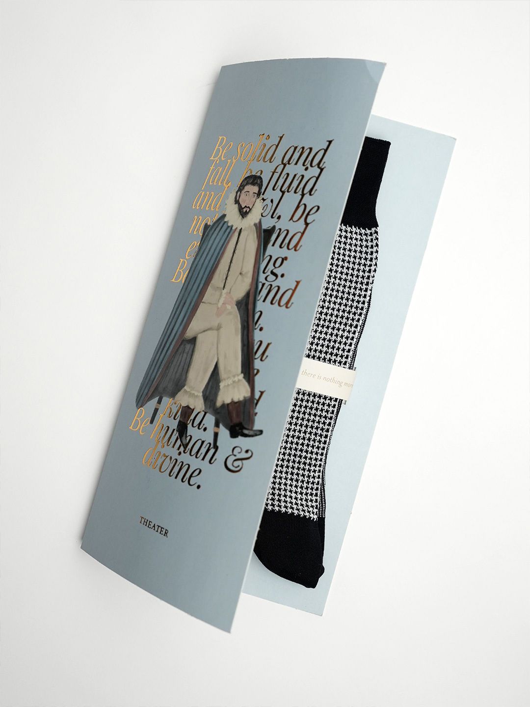 Theater Men Patterned Cotton Calf Length Socks-image-6
