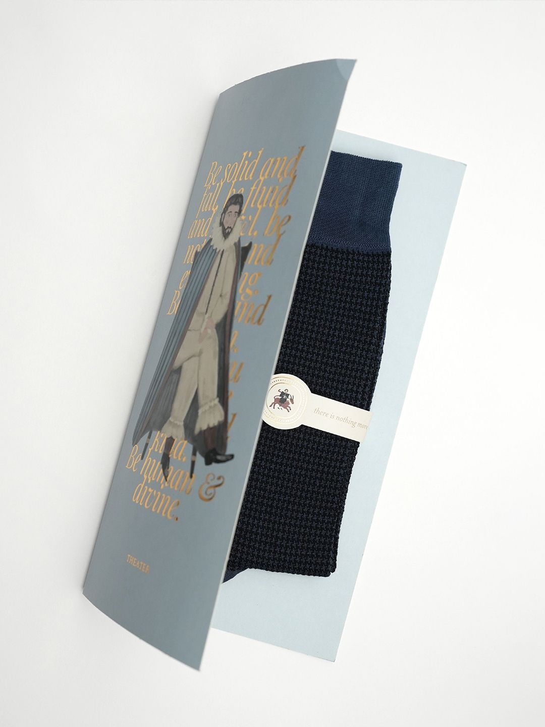 Theater Men Patterned Cotton Calf Length Socks-image-26