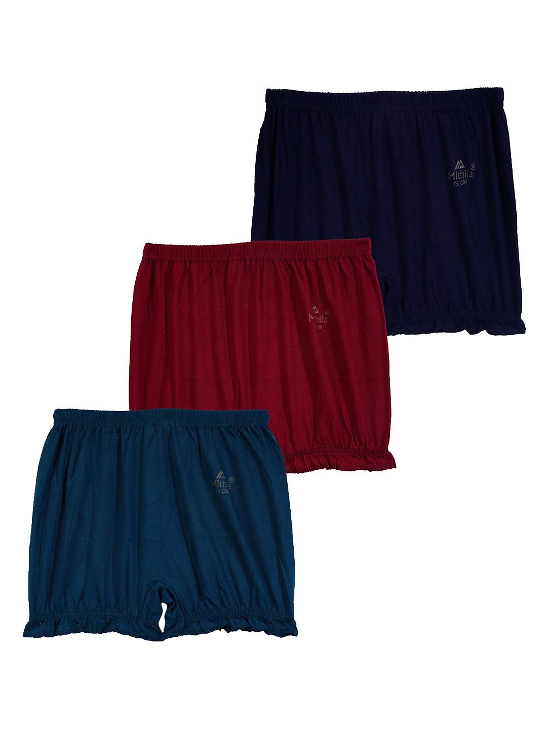 YELLOWDELIGHT Pack Of 3 Mid-Rise Bloomer Briefs-picture-46