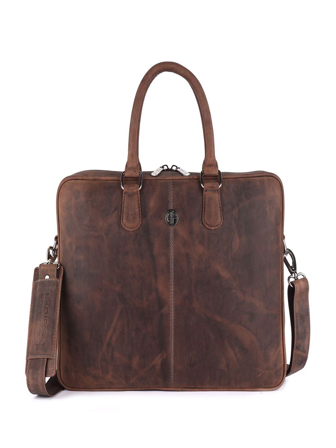 HAMMONDS FLYCATCHER Men Textured Leather Laptop Bag-picture-25