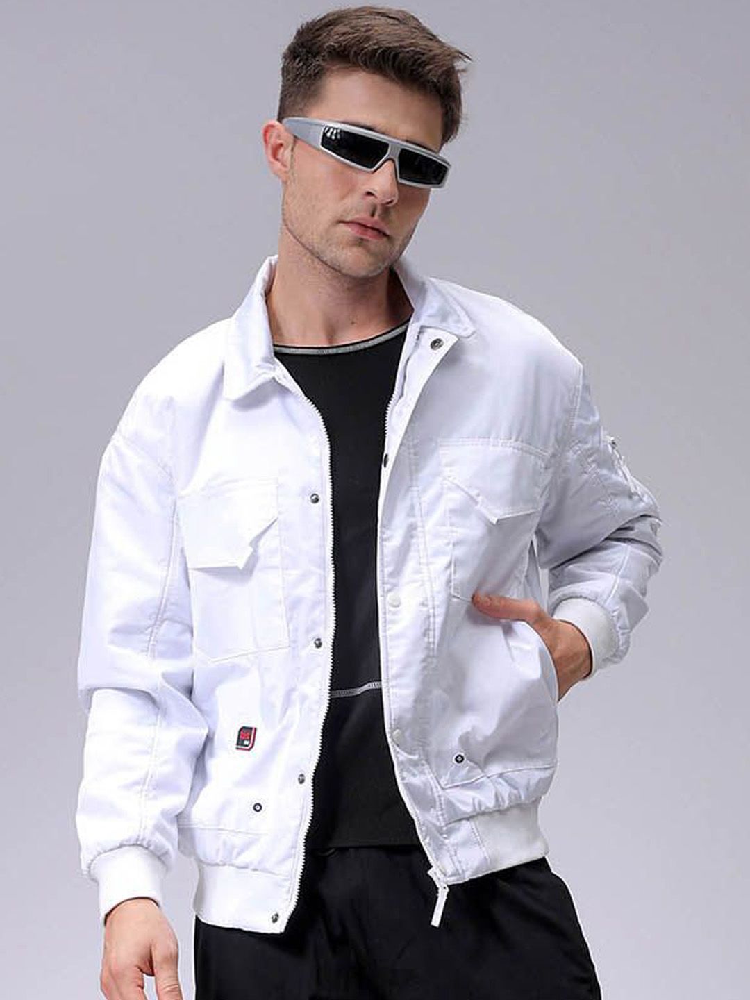 The Indian Garage Co Men Quilted Jacket with Embroidered-picture-49