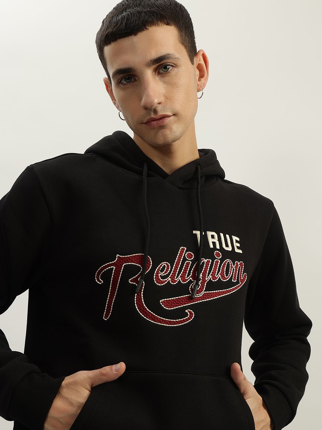 True Religion Men Embroidered Hooded Sweatshirt-picture-33