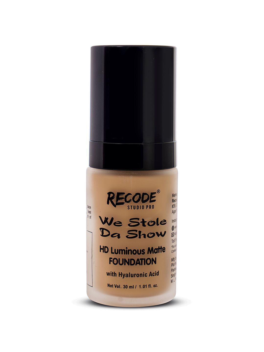 Recode HD Luminous Matte Foundation With Hyaluronic Acid - 30 ml - Hodu - 08-image-19