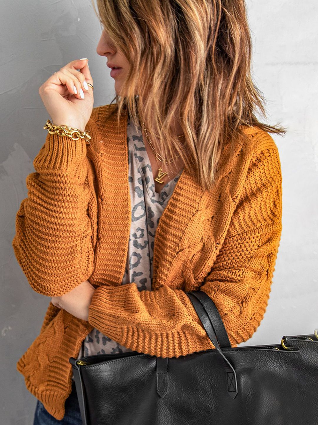 StyleCast Women Cable Knit Longline-picture-39