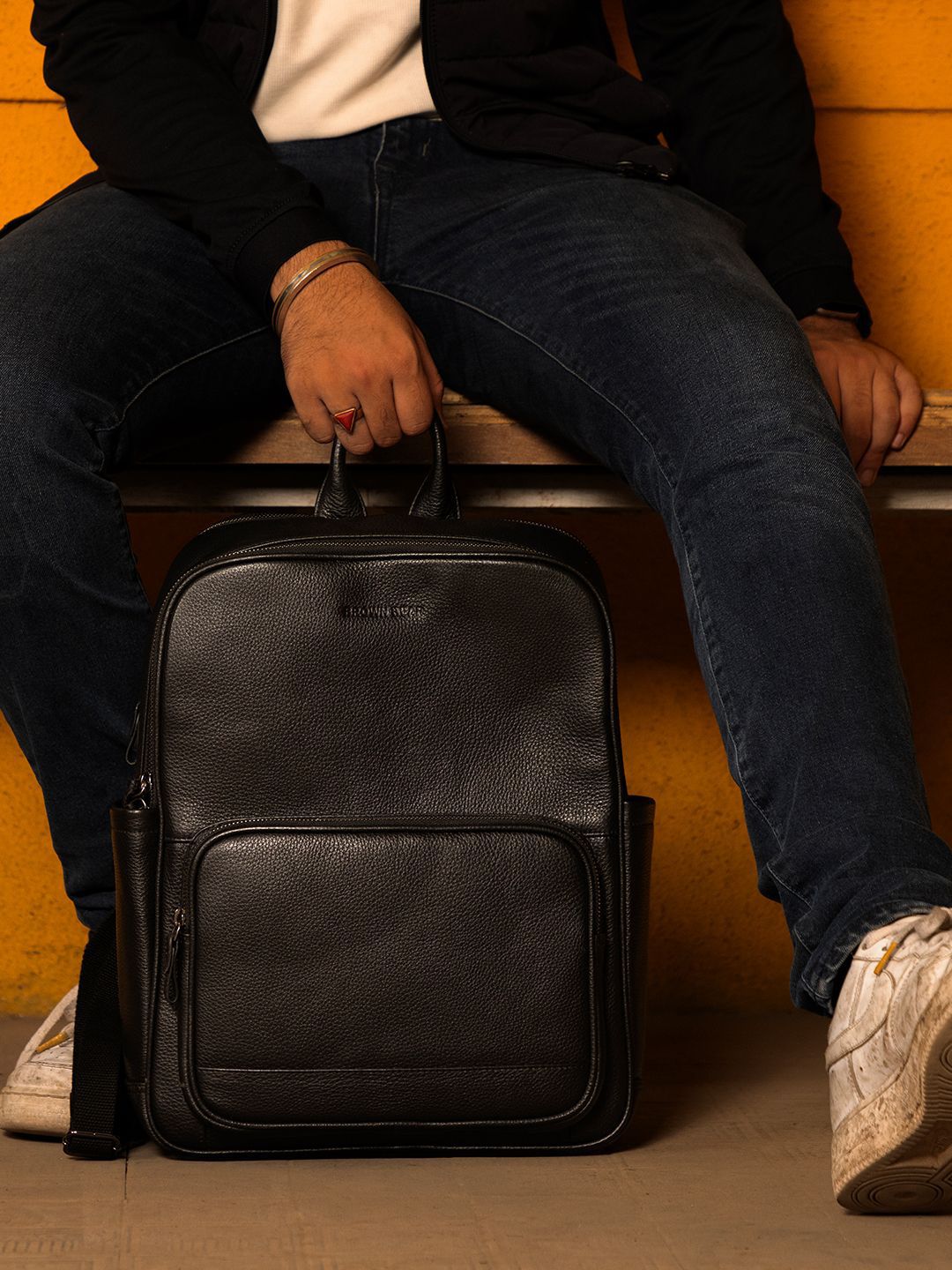 BROWN BEAR Unisex Leather Backpack-picture-36