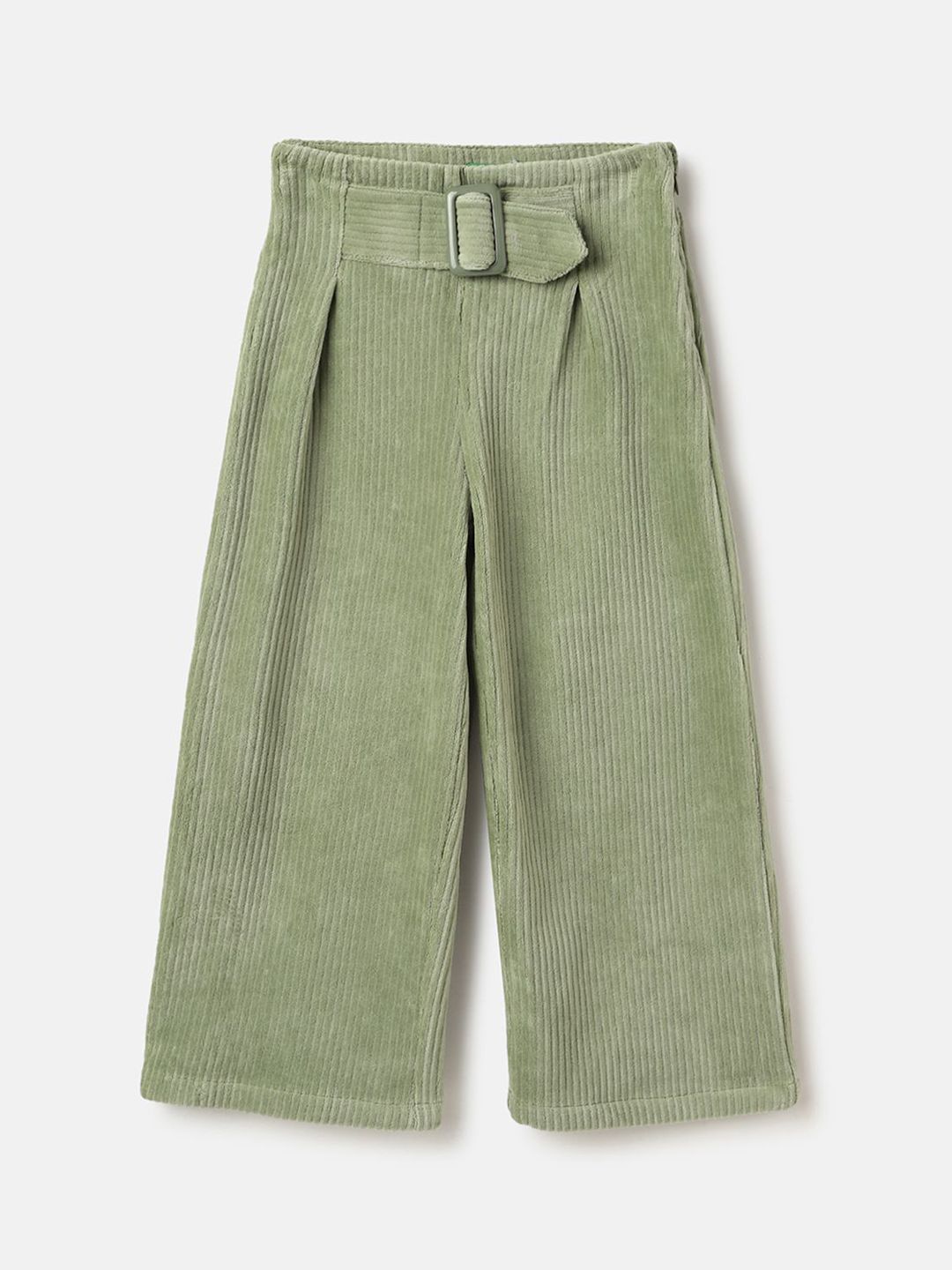 United Colors of Benetton Girls Striped Printed Cotton Mid-Rise Regular Fit Trousers-picture-35