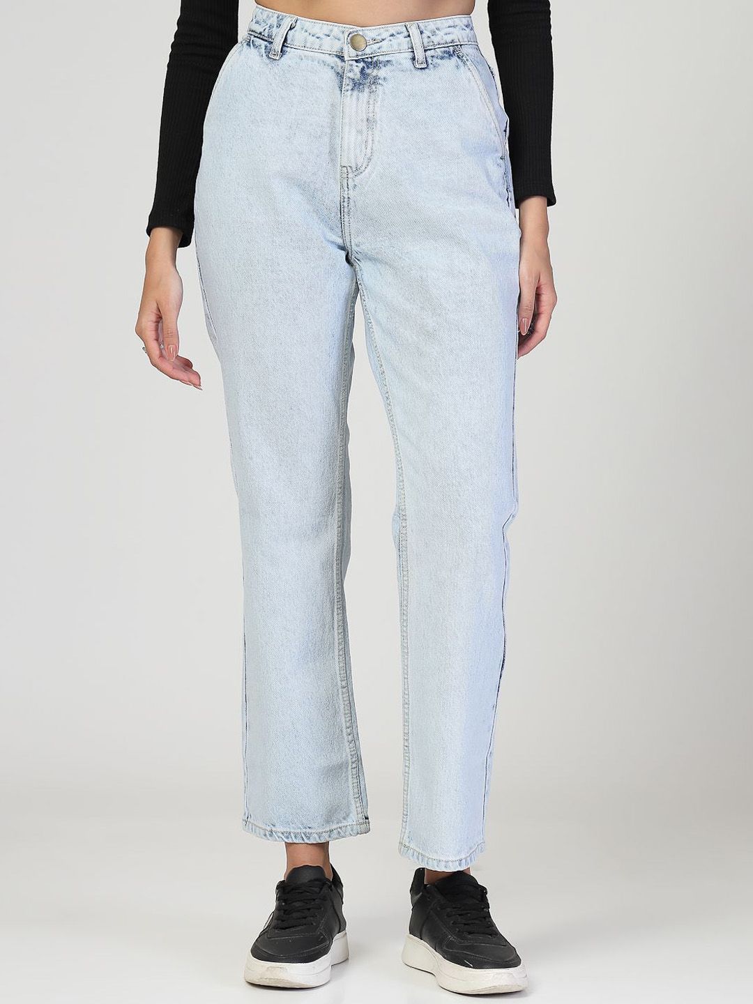 Style Quotient Women Jean Relaxed Fit High-Rise Heavy Fade Jeans-image-45