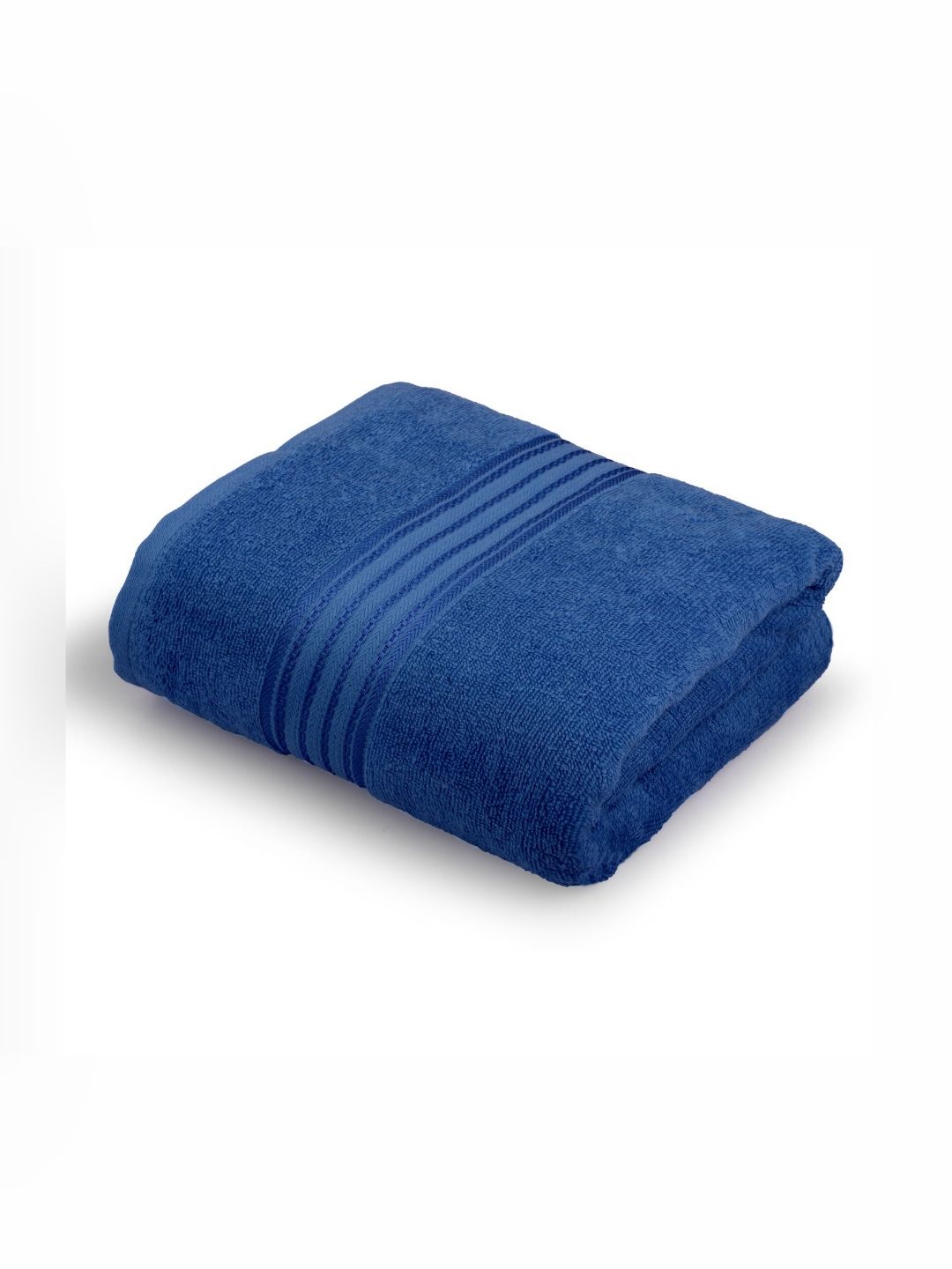 Himeya Turquoise Blue 1 Striped Cotton 380 GSM Bath Towel-picture-18