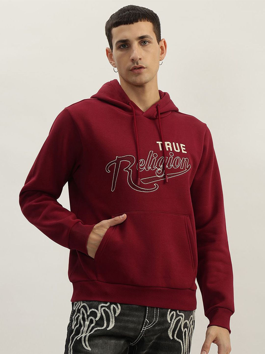 True Religion Men Embroidered Hooded Sweatshirt-picture-16
