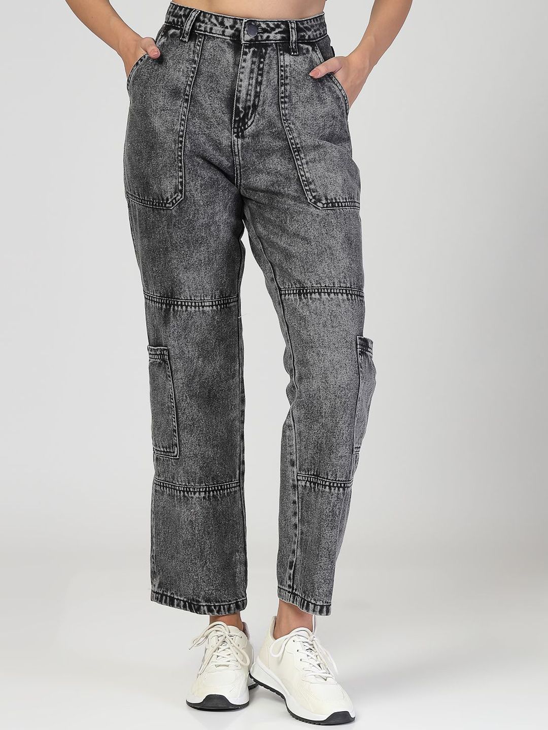 Style Quotient Women Relaxed Fit High-Rise Light Fade Jeans-picture-14