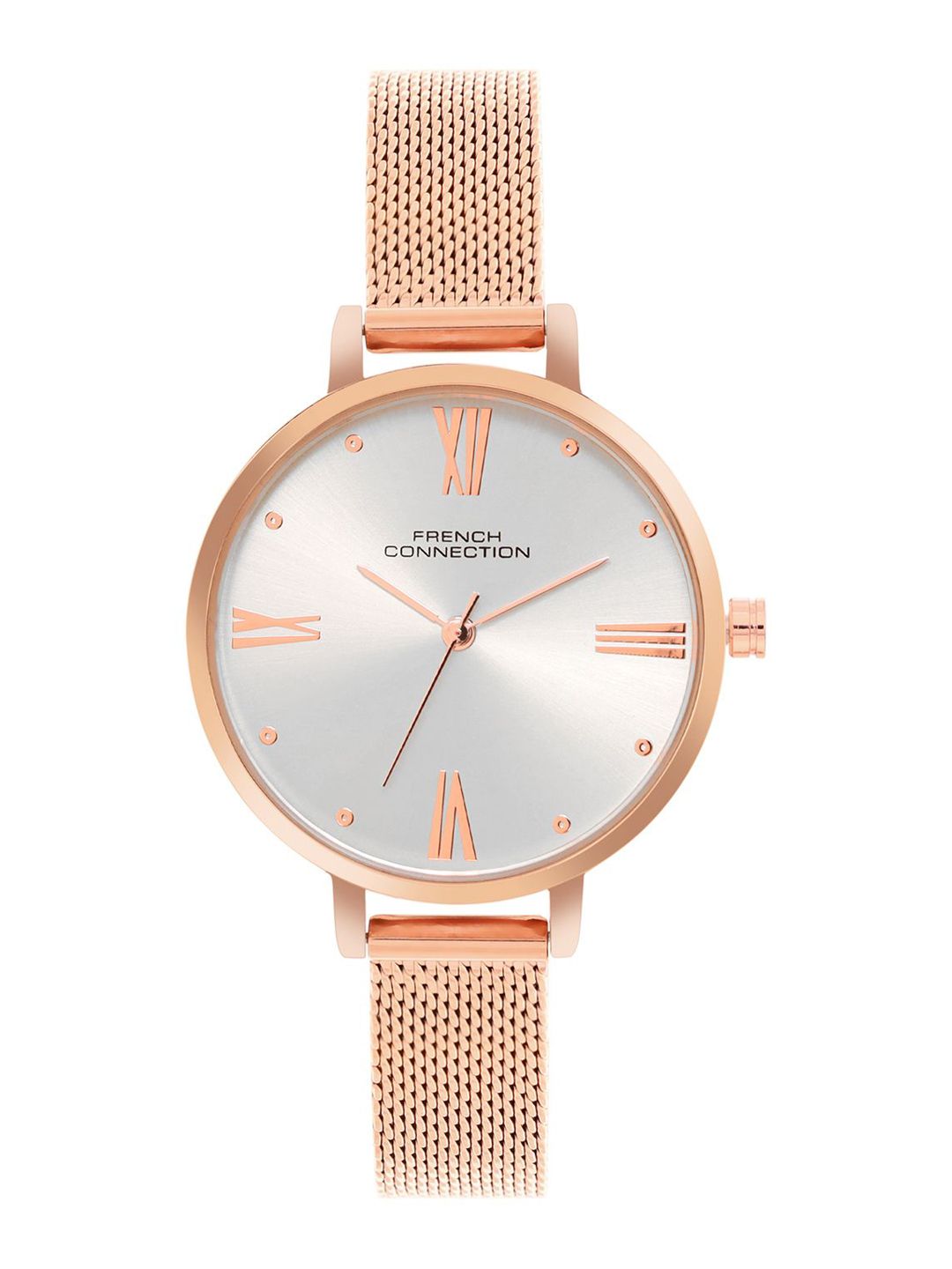 French Connection Women Embellished Dial Bracelet Style Straps Analogue Watch FCN0115SRGM-picture-11