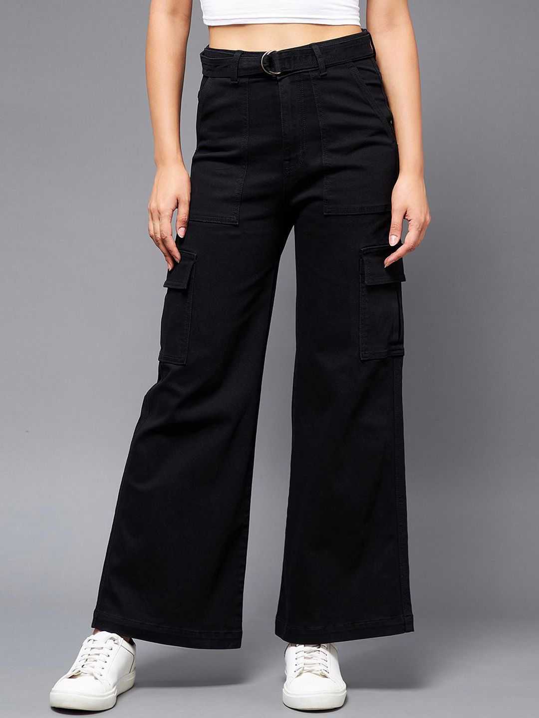 Miss Chase Women Wide Leg High-Rise Stretchable Jeans-image-49
