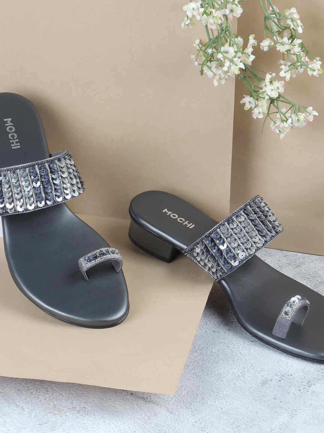 Mochi Women Embellished Wedge Mules-picture-32