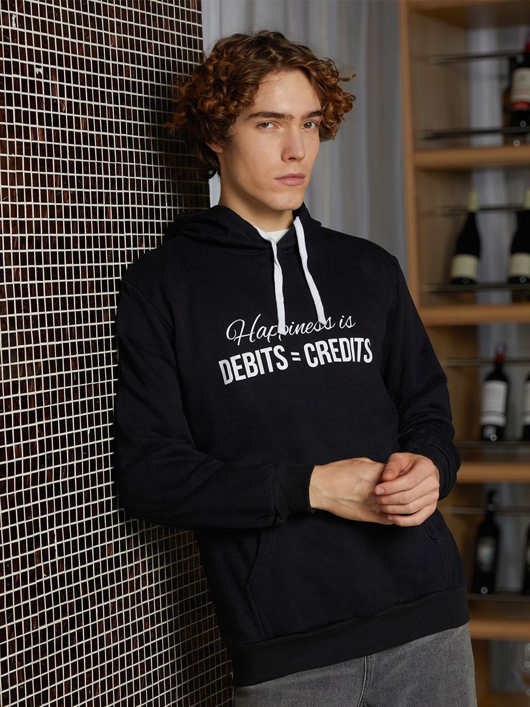 cahoot Campus Sutra Men Printed Hooded Pullover Cotton Sweatshirt-picture-40