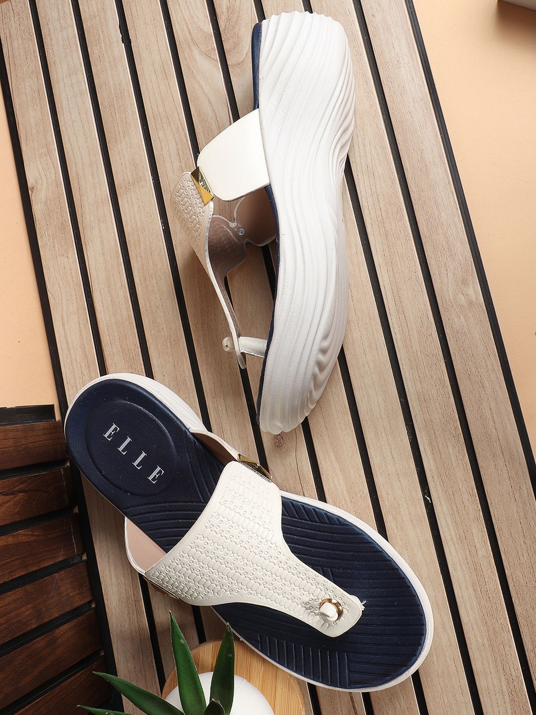 ELLE Women Textured Wedge Sandals-picture-16