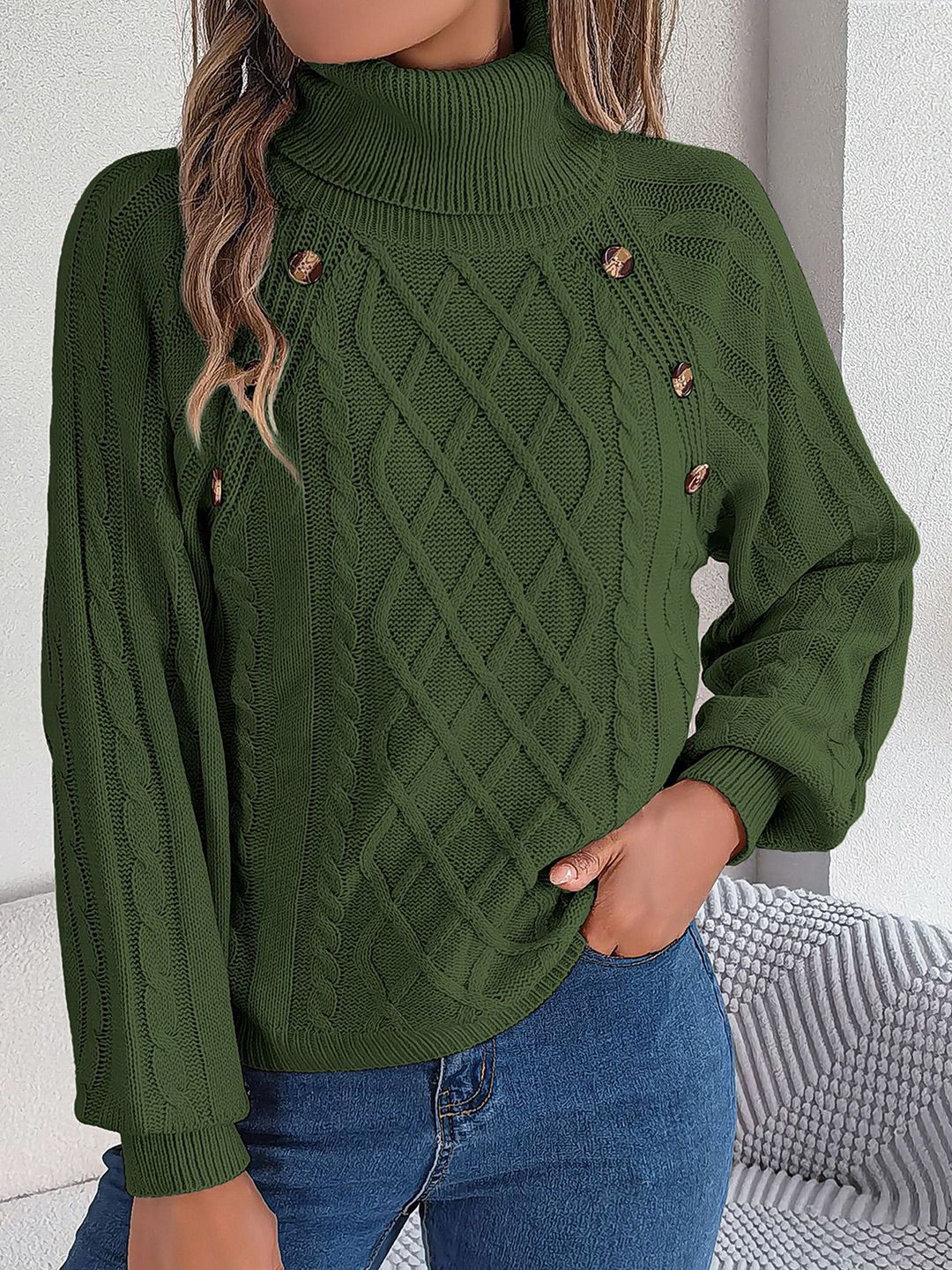 StyleCast x Revolte Women Cable Knit Pullover-picture-24