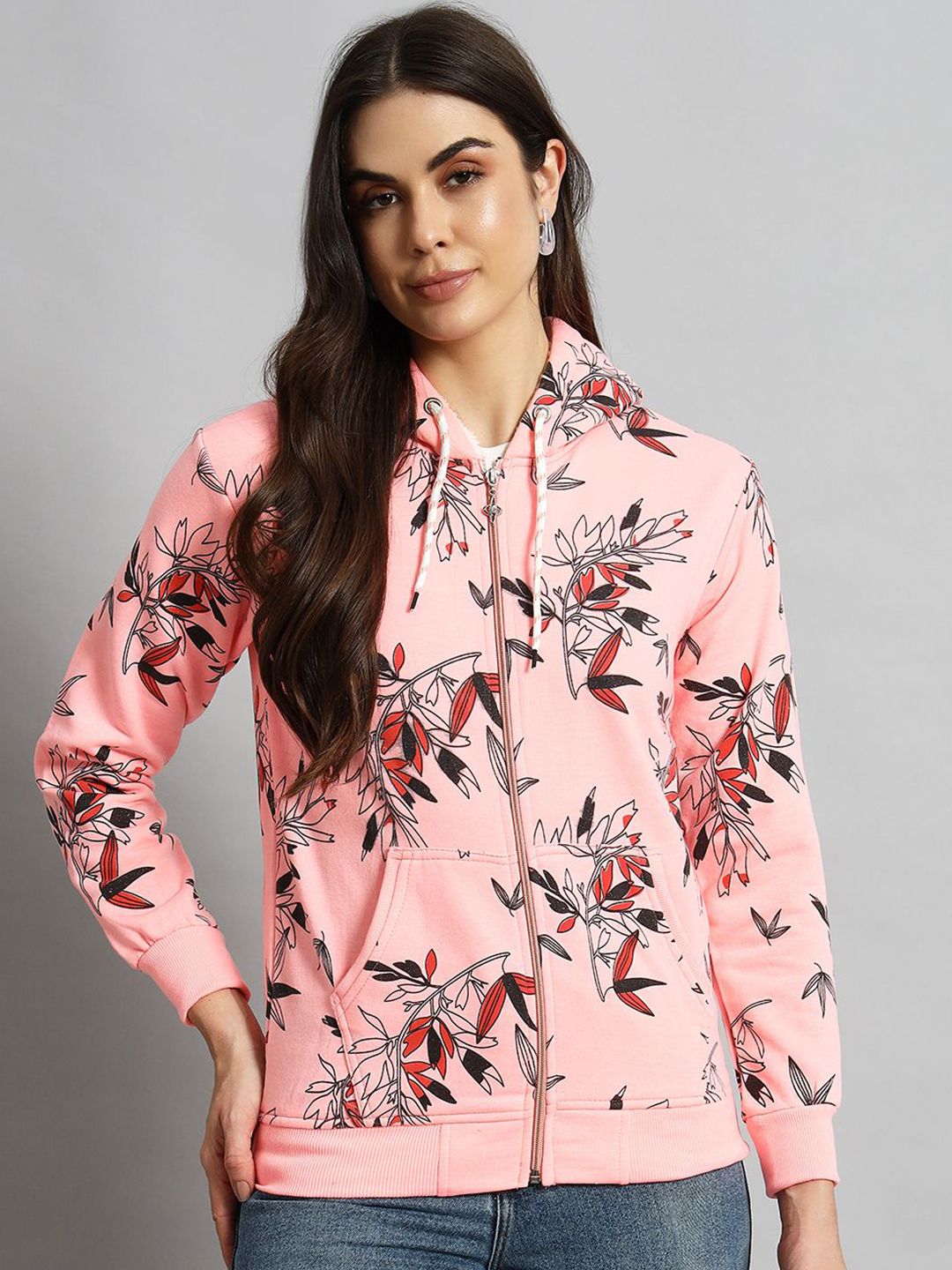 eWools Women Printed Hooded Sweatshirt-image-0