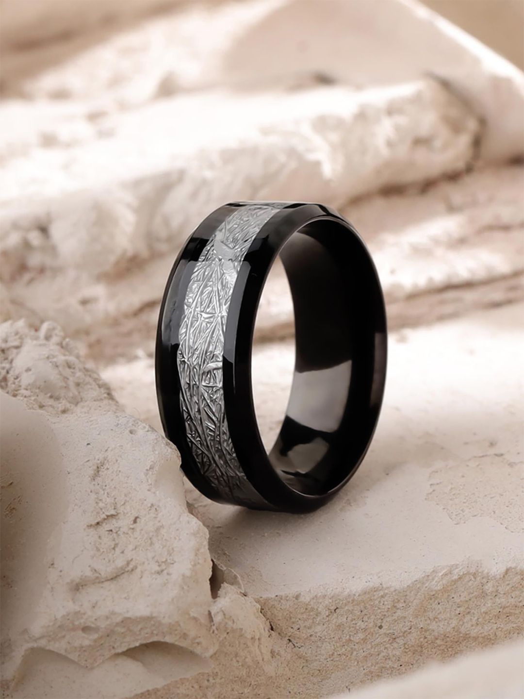 Yellow Chimes Men Stainless Steel Band Ring-picture-41