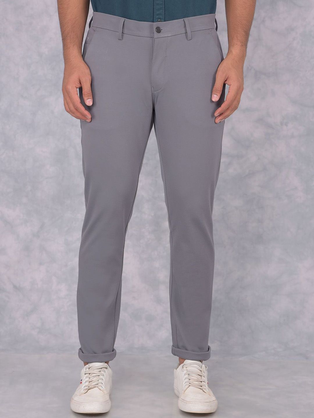 Crimsoune Club Men Smart Slim Fit Chinos Trousers-picture-35