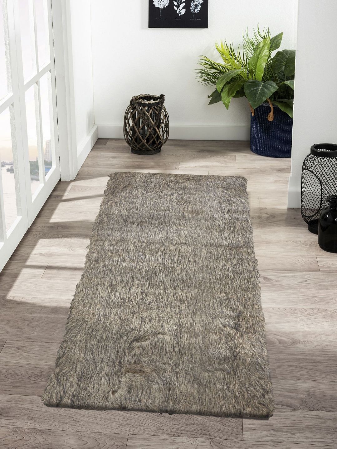 OBSESSIONS Brown & Black Anti-Static Acrylic Floor Runner-picture-15