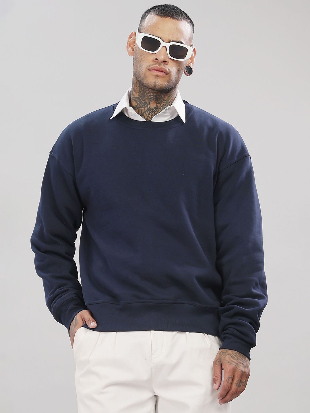 ADRO Men Round Neck Long Sleeves Sweatshirt-picture-26