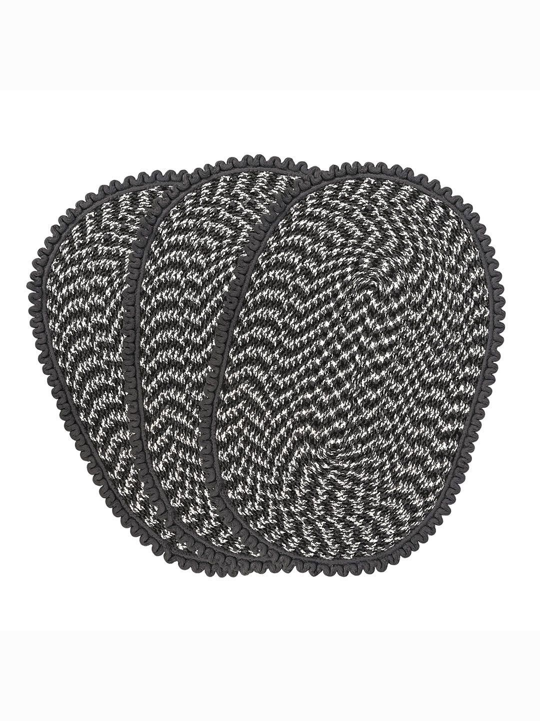 Kuber Industries Grey & White 3 Pieces Printed Cotton Doormats-picture-33