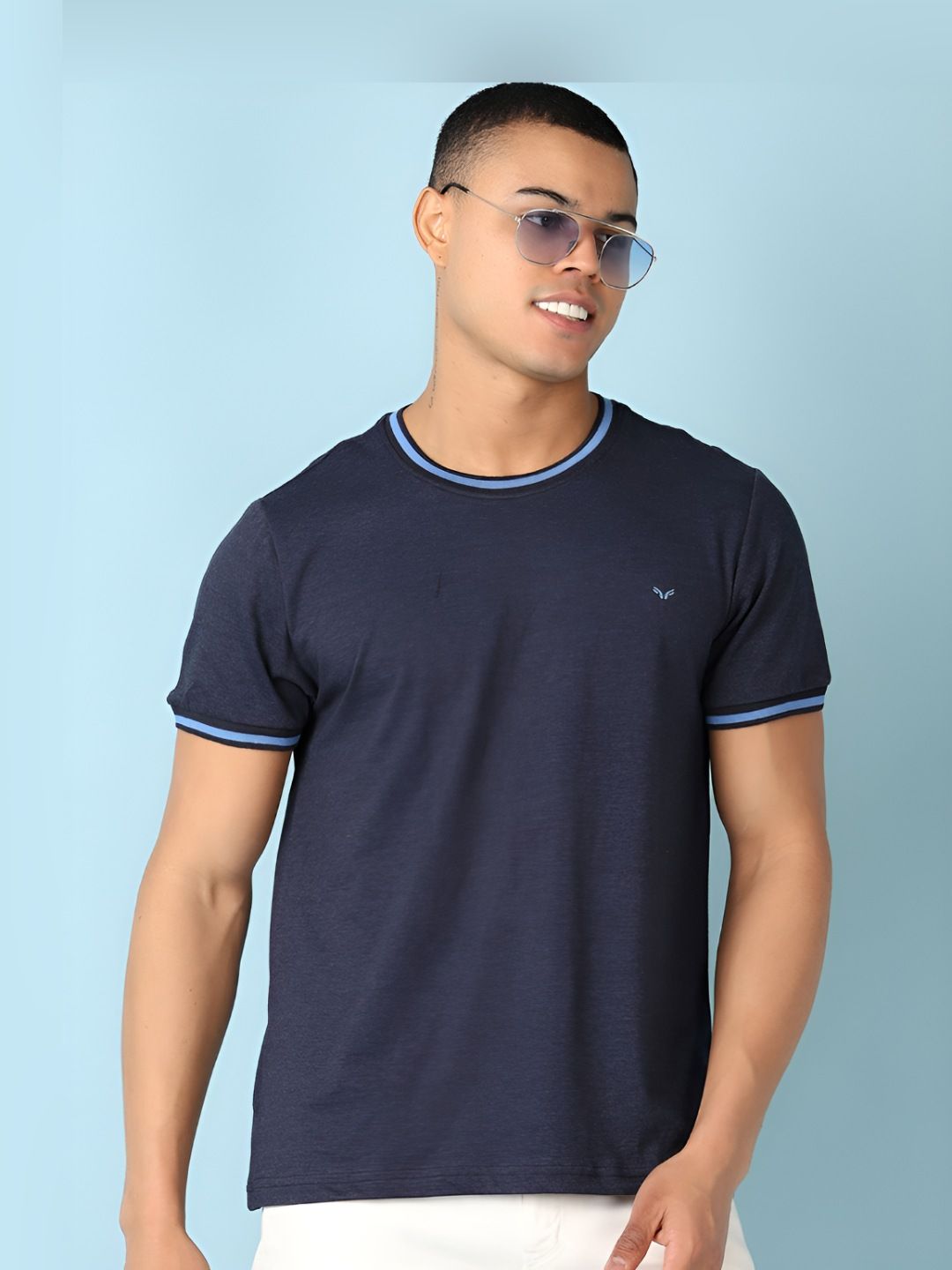 V-Mart Men Solid Round Neck T-shirt-picture-23