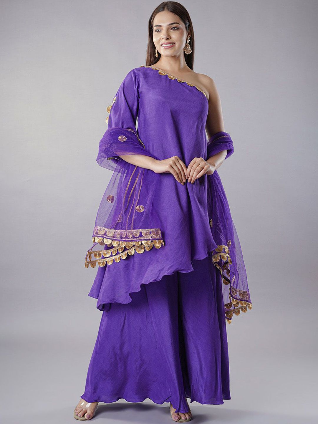 Utsav Fashion Pakistani Style Gotta Patti Kurta with Sharara & Dupatta-picture-49
