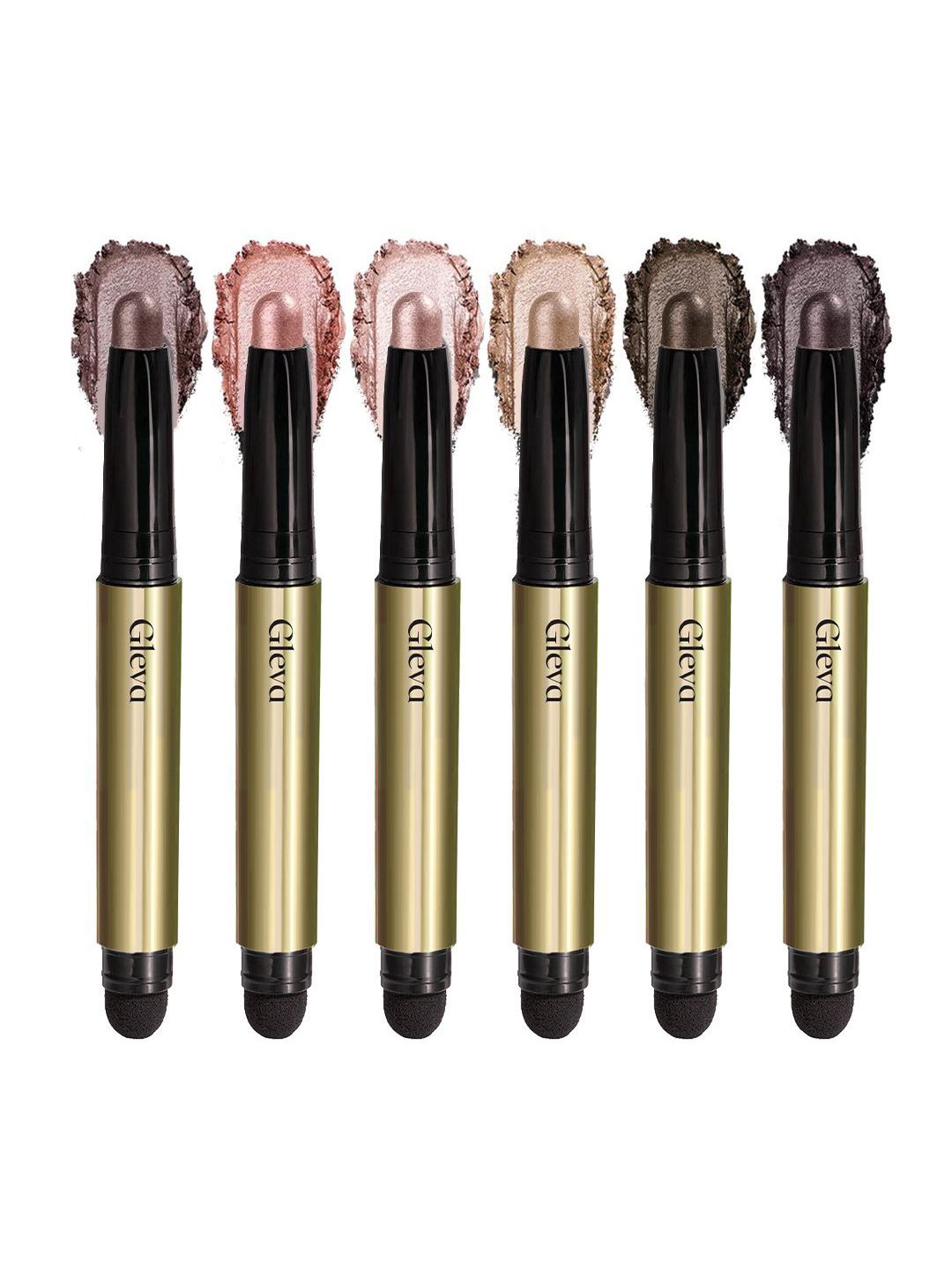 Gleva Set of 6 Long Wear Metallic Eyeshadow Sticks - 1.2 g each-picture-19