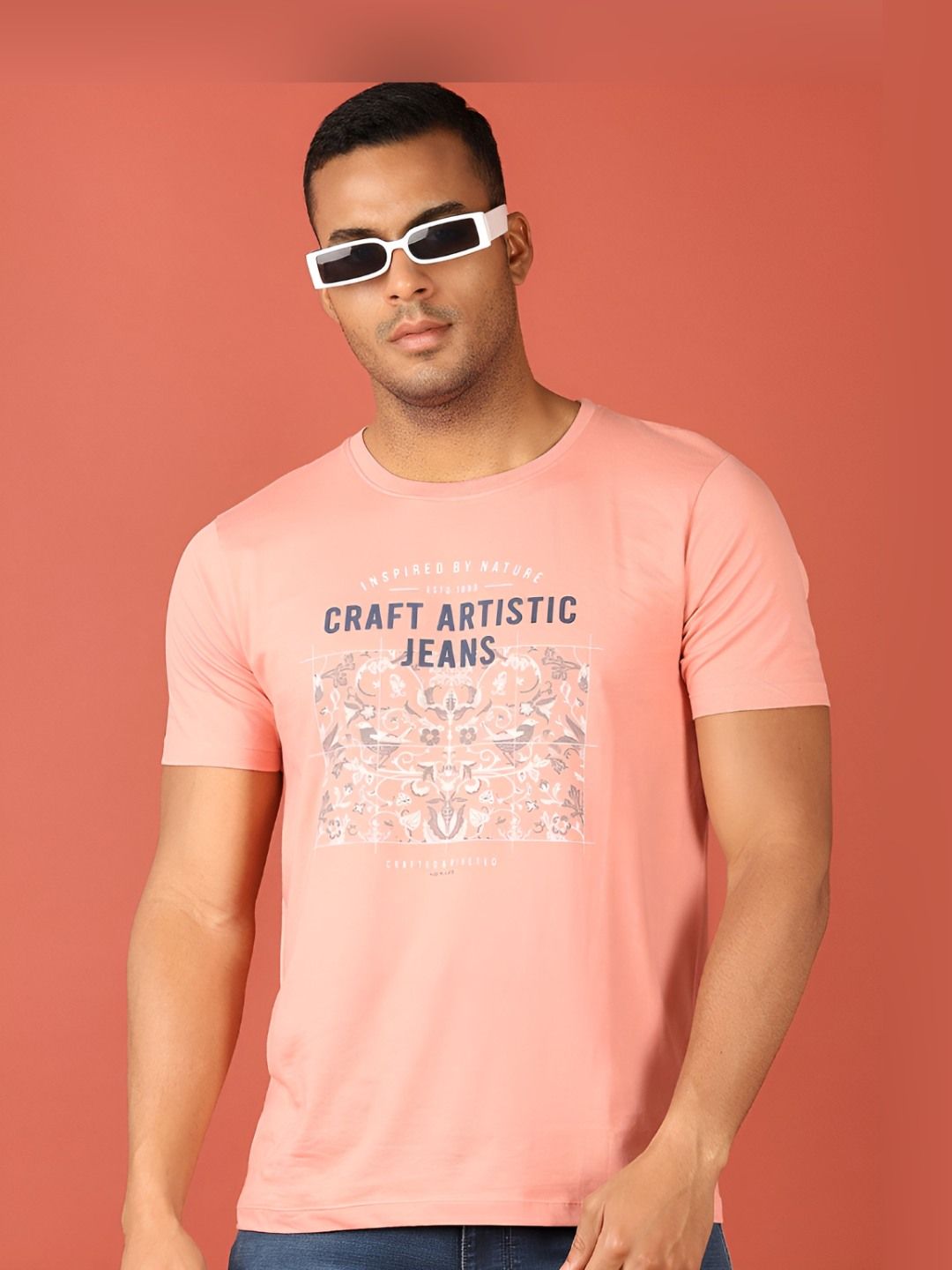 V-Mart Men Typography Printed Round Neck Cotton T-shirt-picture-23