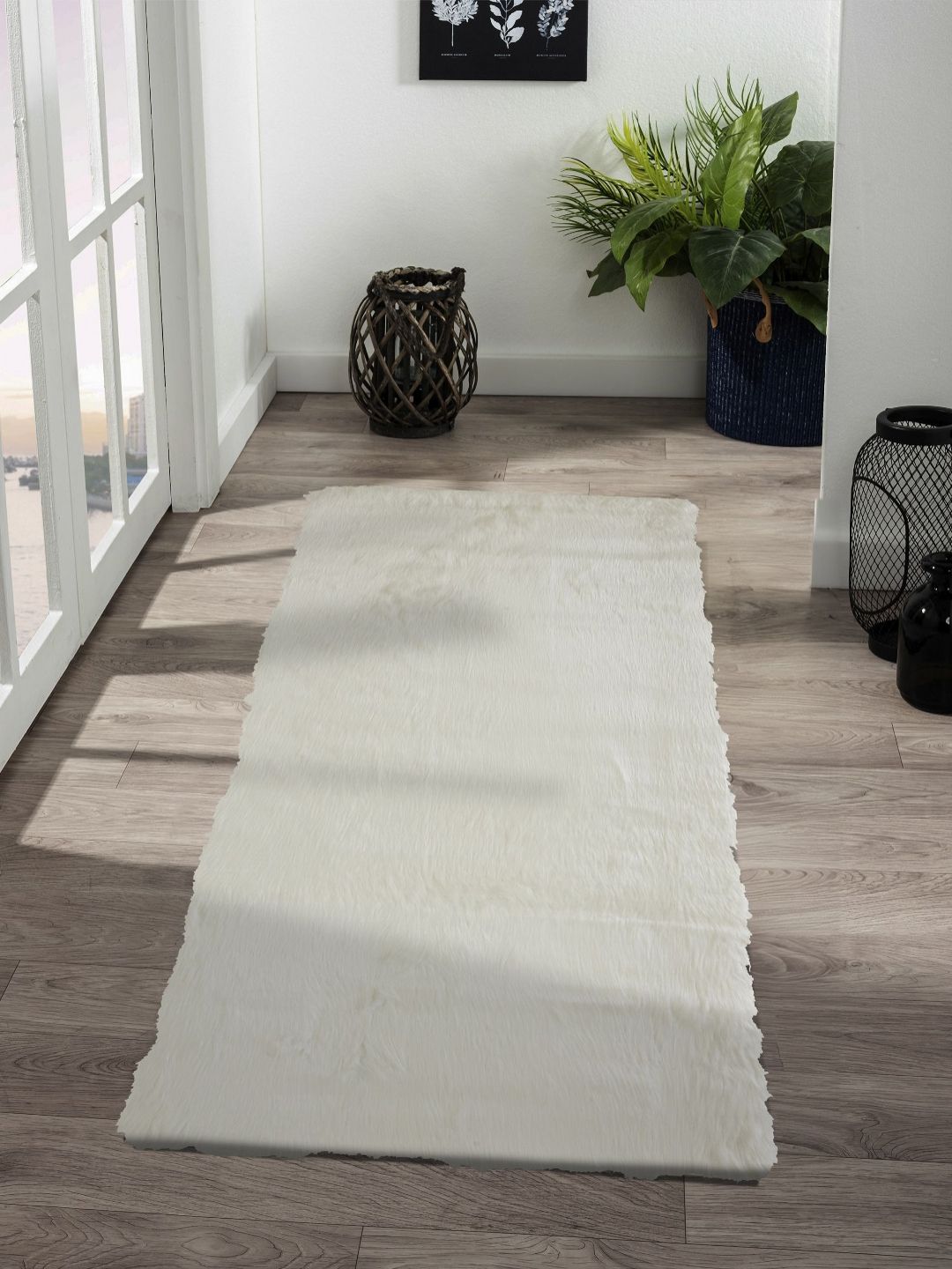 OBSESSIONS White Acrylic Anti-Static Floor Runner-picture-29