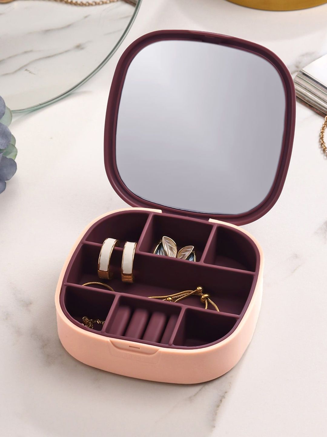 Yellow Chimes Purple Jewelry Box Organisers-picture-39